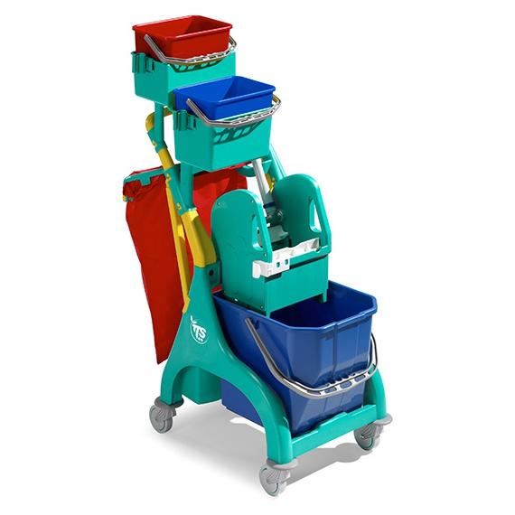 Reinigungswagen "Nick Plus 30" grün | 15 Liter  