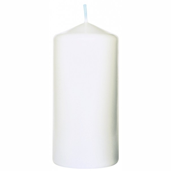 Stumpenkerze 100 x 50 mm | weiß