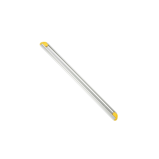 Gerätehalterschiene 50 cm inklusive 2 farbige Endkappen | gelb 
