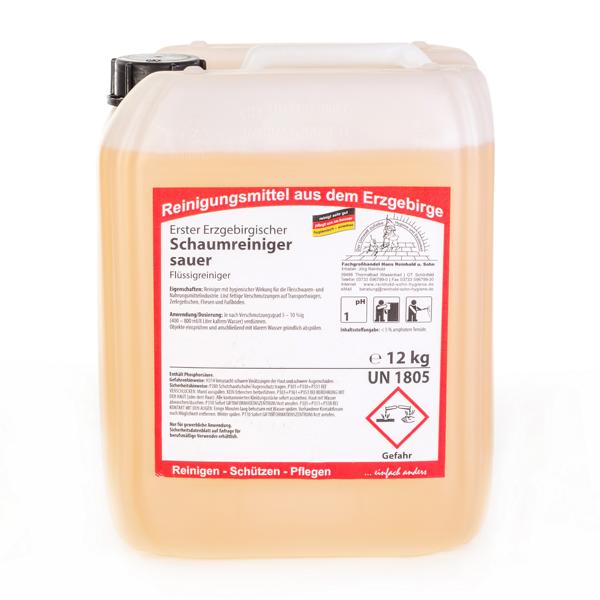 Erster Erzgebirgischer Schaumreiniger, sauer | 12 kg 
