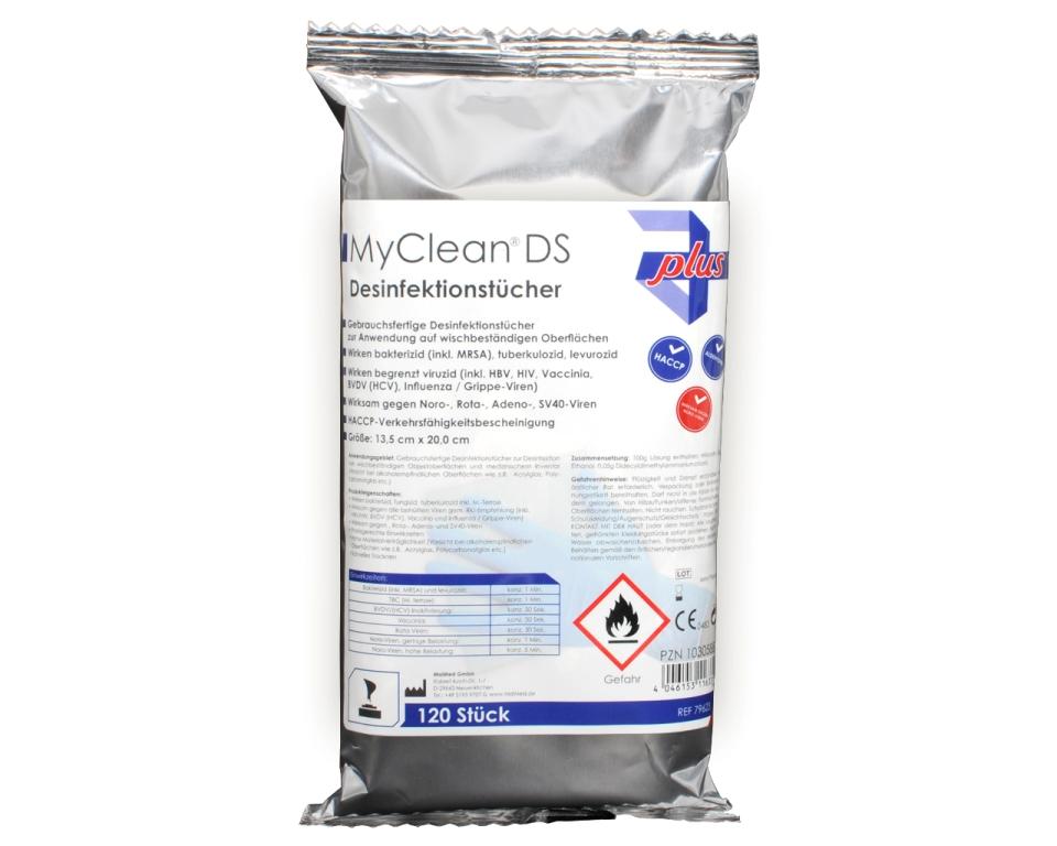 Desinfektionstücher MyClean® DS (neutral)  | 120 Tücher
