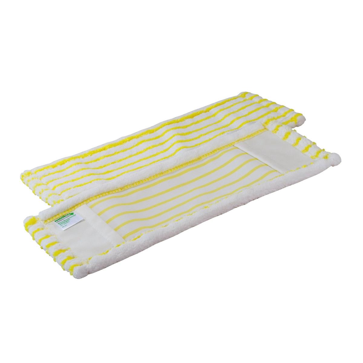 Mikro-Borstenmopp 40 cm | weiß/gelb 
