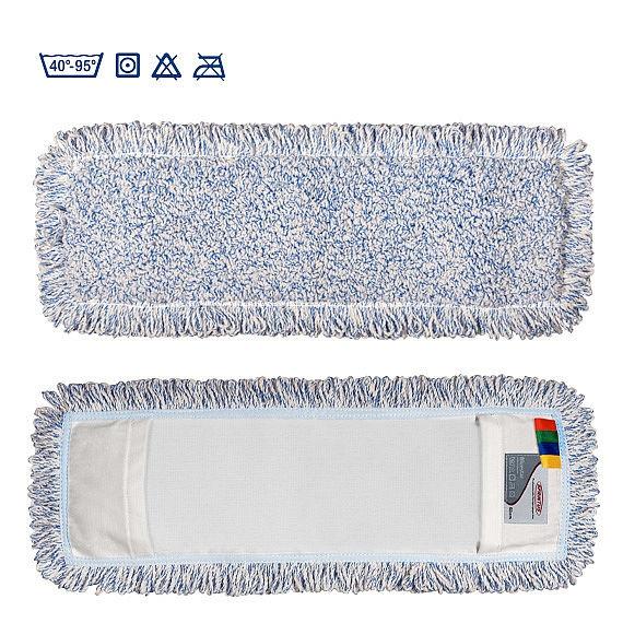 Mikrofaser-Mopp "Bluestar" 40 cm | weiß/blau 
