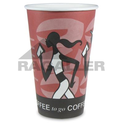 *Kaffeebecher US-Coffee-Cup 16oz/400 ml, "Coffee Crabber", d=90 mm | 50 Stück 