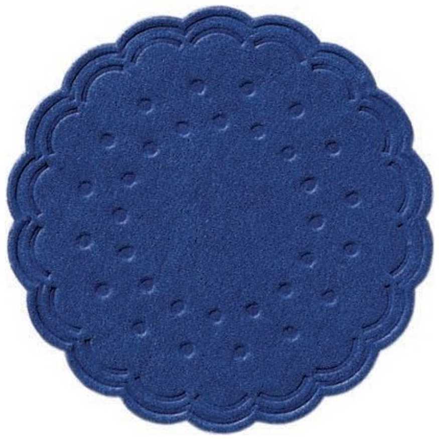 Tassendeckchen, Zelltuch-Untersetzer Ø 7,5 cm, 8-lagig, Dunkelblau | 250 Stück 