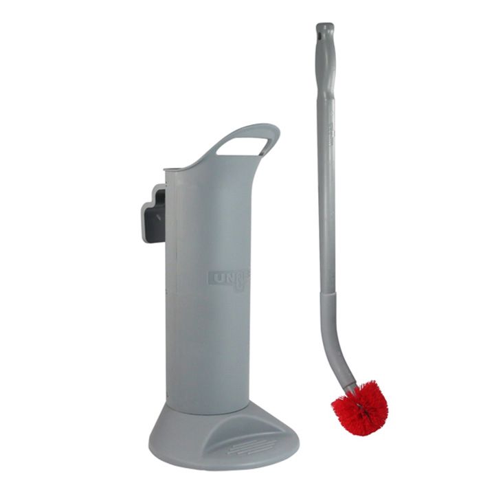 WC-Garnitur, professionelle ERGO Toilettenbürste (66 cm)  komplett mit Halter, BBWHR