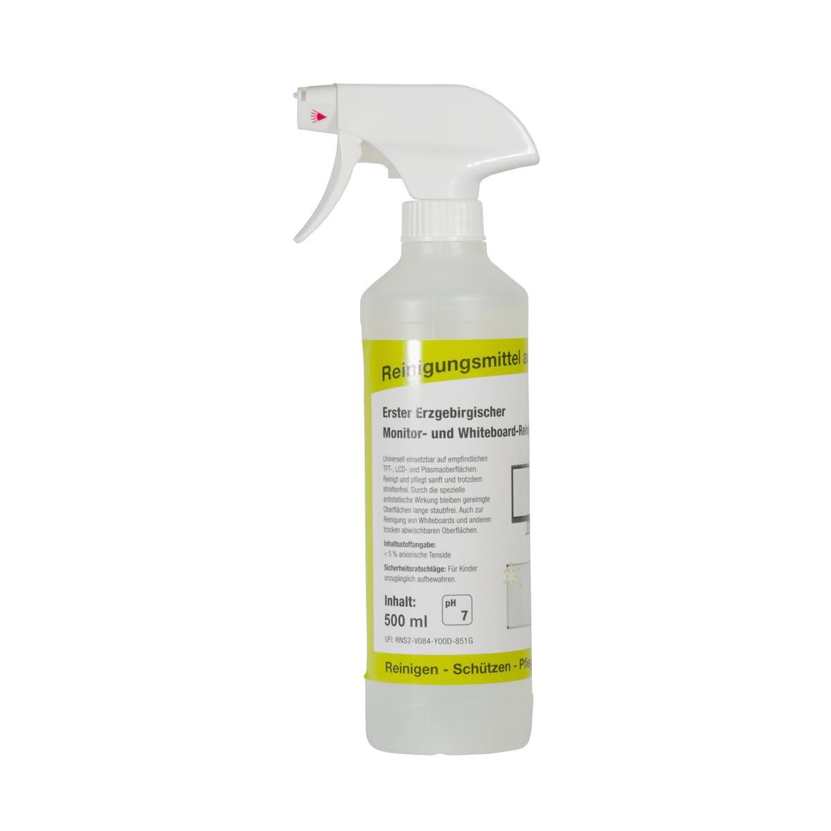 Erster Erzgebirgischer Monitor- und Whiteboard-Reiniger | 500 ml 