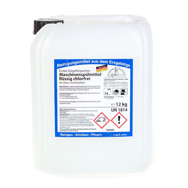 Erstes Erzgebirgisches Maschinenspülmittel flüssig chlorfrei |  12 kg 
