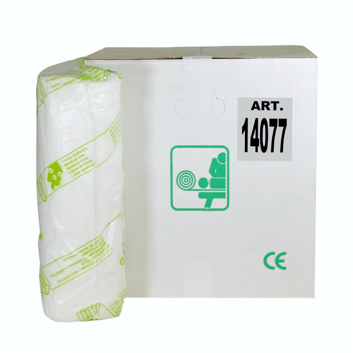 Ärzterollen 2-lagig, 39 cm x 50 m, 100% Zellstoff weiß, 132 Blatt | 9 Rollen/Karton  