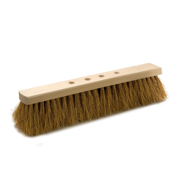 Kokossaalbesen 40 cm, Körper: Holz unlackiert, Borsten: Kokos | 4-Loch-System 