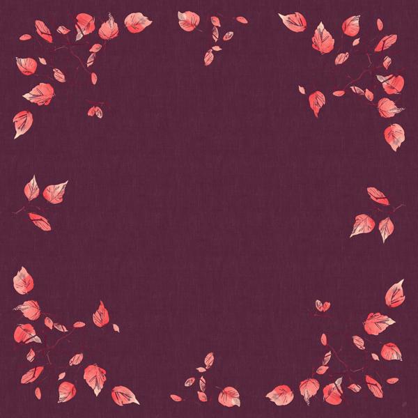 Dunicel-Mitteldecke 84 x 84 cm, unterverpackt | mit Motiv Painted Fall (Plum)  

