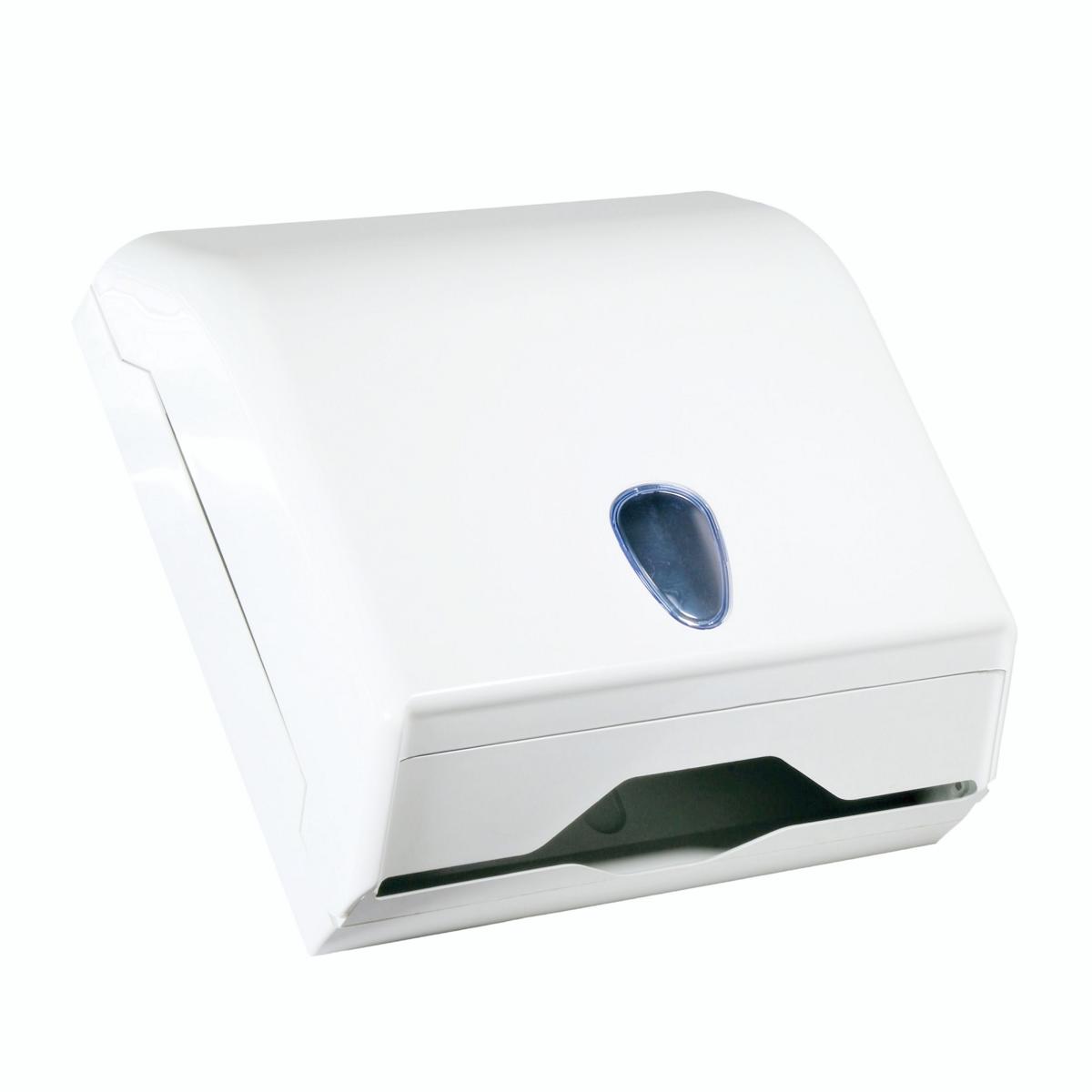 Handtuchspender "racon classic kappa M", weiß | 290 × 295 × 120 mm (B × H × T) 
