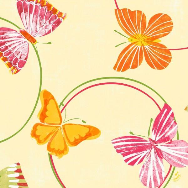 Dunilin Servietten 40 x 40 cm, 50 Stück/Pack | mit Motiv Vanessa 