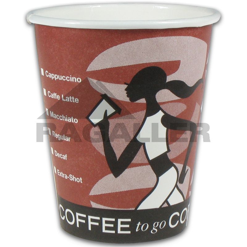 *Kaffeebecher US-Coffee-Cup 12oz/300 ml, FSC "Coffee Crabber", d=90 mm | 50 Stück 
