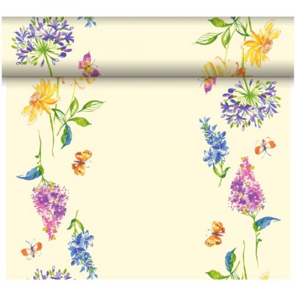 Dunicel Tischläufer 0,4 x 24 m | Tete-á-Tete Motiv Sweet Spring 
