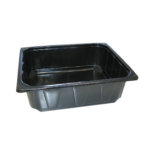 *ECO PP Gastro-Schale GN1/2, 325 x 265 x 100 mm, 6300 ml, schwarz | 92 Stück 