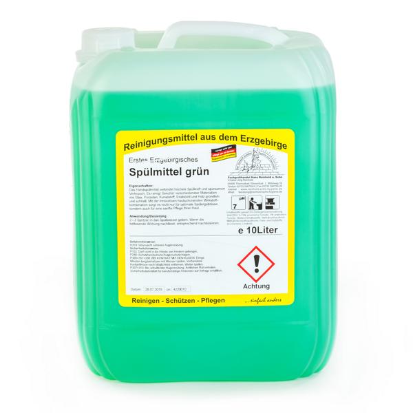 Erstes Erzgebirgisches Spülmittel grün | 10 Liter 