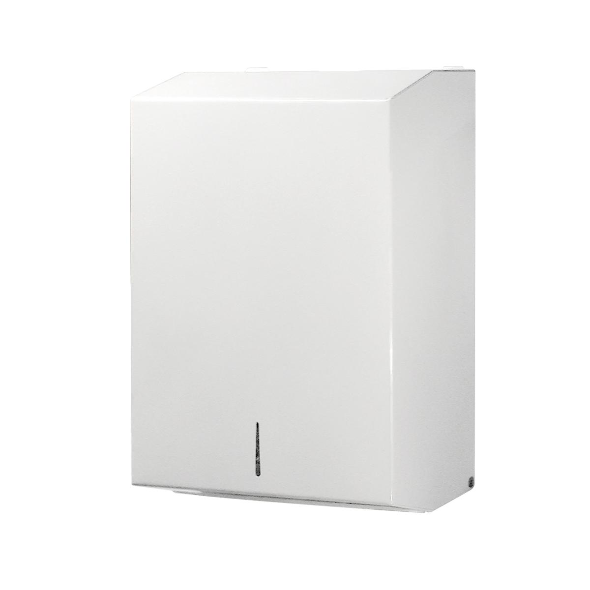 Handtuchspender "racon® MW L", Metall, 400-800 Blatt | weiß lackiert 