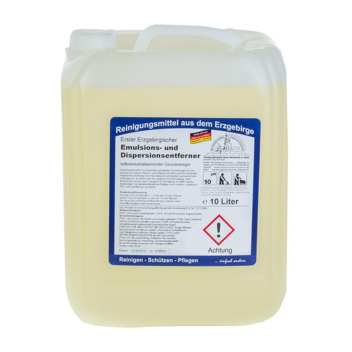 Erster Erzgebirgischer Emulsions- und Dispersionsentferner | 10 Liter 
