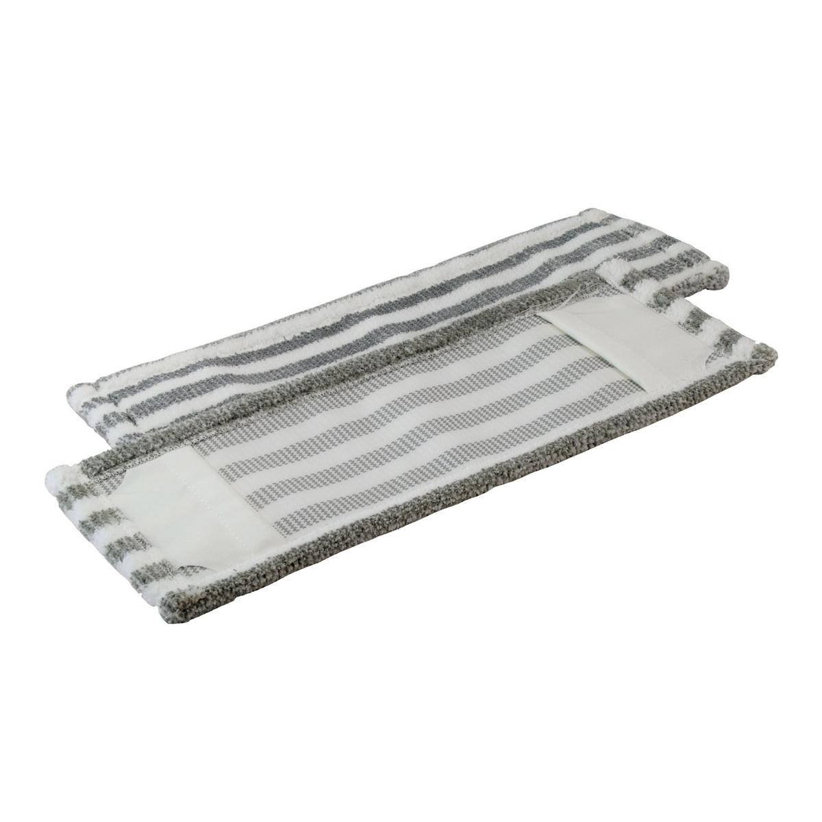 Mikro-Borstenmopp 40 cm | weiß/grau 
