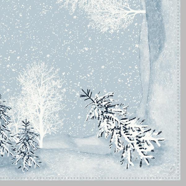 Dunilin Servietten 40 x 40 cm, 50 Stück/Pack | mit Motiv Winter Mornings 