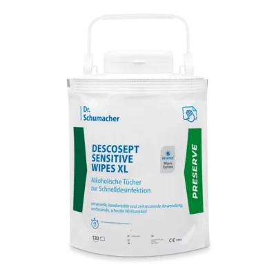 Descosept Sensitive Wipes XL | 120 Tücher/Pack 