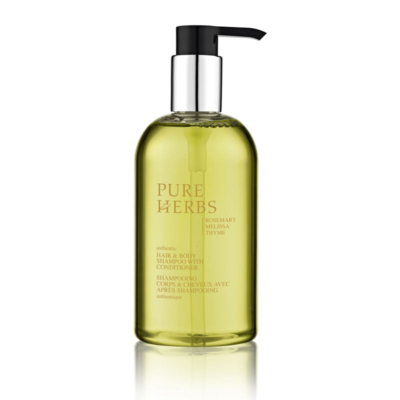 Pure Herbs Shampoo Hair & Body | 300 ml Spenderflasche 
