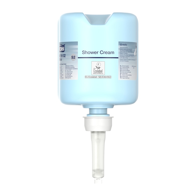 Seifenpatrone "Tork Mini Duschcreme", hellblau | 475 ml 
