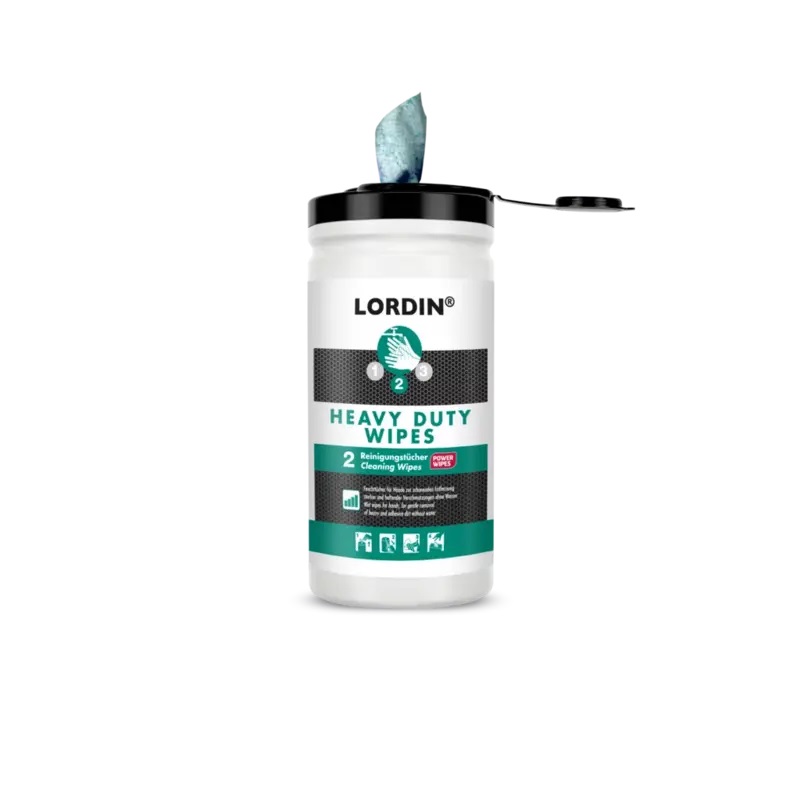 LORDIN® HEAVY DUTY WIPES Feuchttücher, 19,5 x 23 cm | 90 Tücher/Dose 