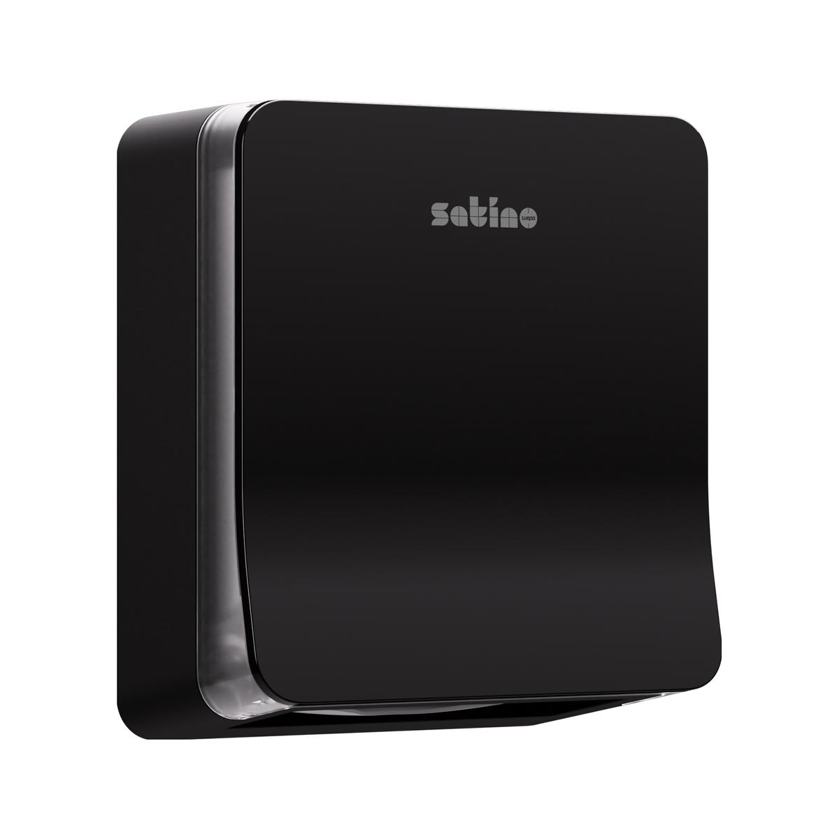 Handtuchspender "Falthandtuchspender S Satino", 600 Blatt | schwarz 
