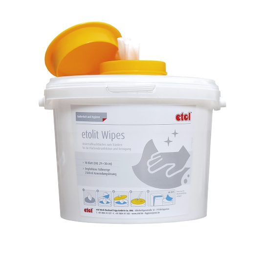 Spendereimer für etolit Wipes | 6 Eimer/Karton 
