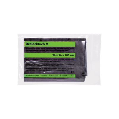 Dreiecktuch-V, 96 x 96 x 136 cm | schwarz 
