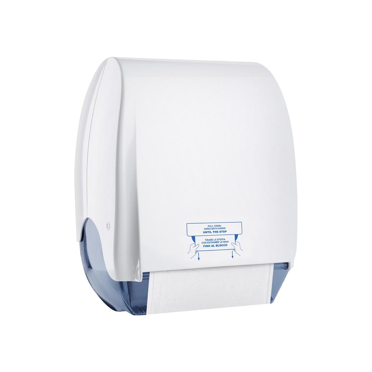 Stoffhandtuchspender "Serie Kompatto" für Stoffhandtuchrollen | weiß 
