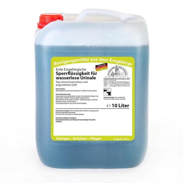 Erste Erzgebirgische Sperrflüssigkeit für wasserlose Urinale | 10 Liter 
