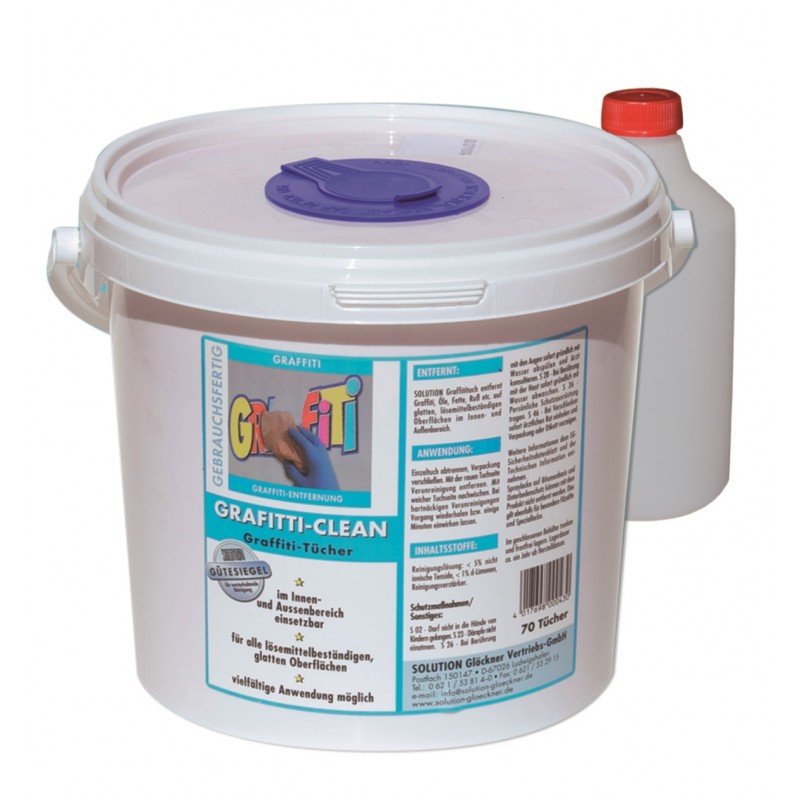 Graffiti-Tuch | 70 Tücher/Eimer 

