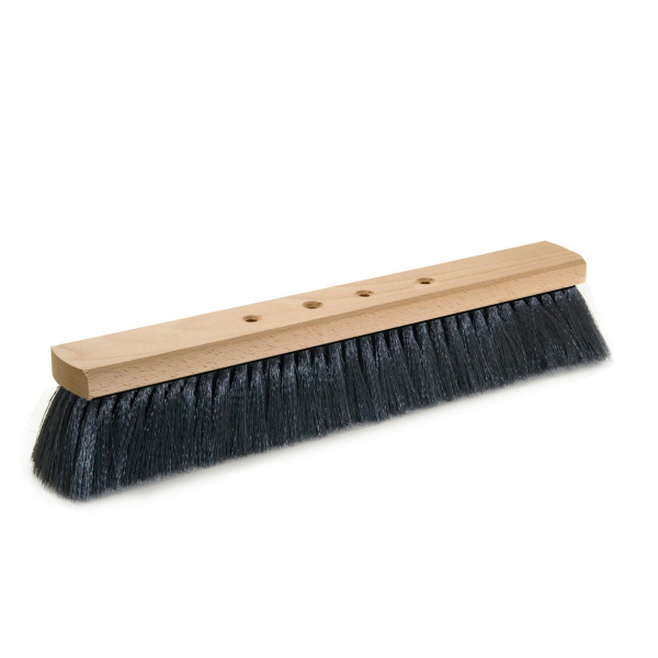 Saalbesen  40 cm, Körper: Holz unlackiert, Borsten: Haarmischung | 4-Loch-System 

