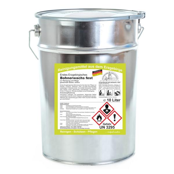 Erstes Erzgebirgisches Bohnerwachs fest | 10 Liter 

