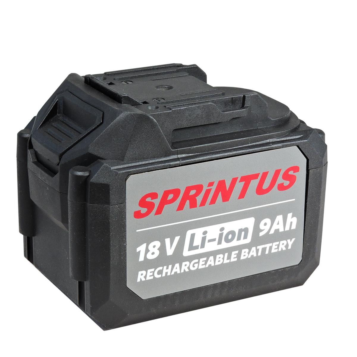 Zubehör/Ersatzteil: Batterie/Akku Sprintus Lithium-Ionen-Akku, 18 V, 9 Ah 