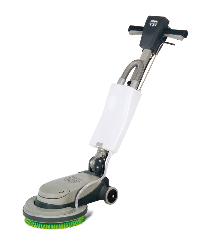 Einscheibenmaschine "Numatic NLL3315" mit Flüssigkeitstank und Scheuerbürste 
