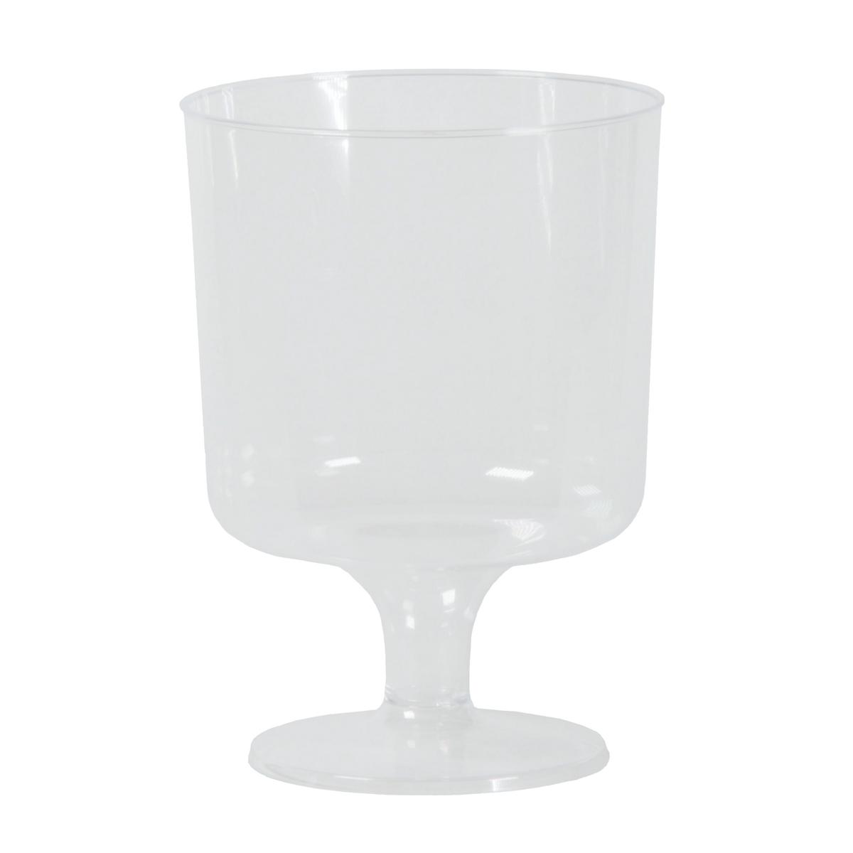 *Weinglas mit Fuß 200 ml, Kunststoff transparent | 10 Stück