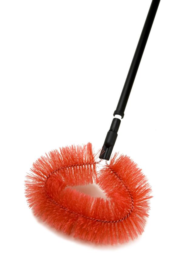 Staubbiene mit Teleskopstiel bis 150 cm | oval Kunststoffborsten