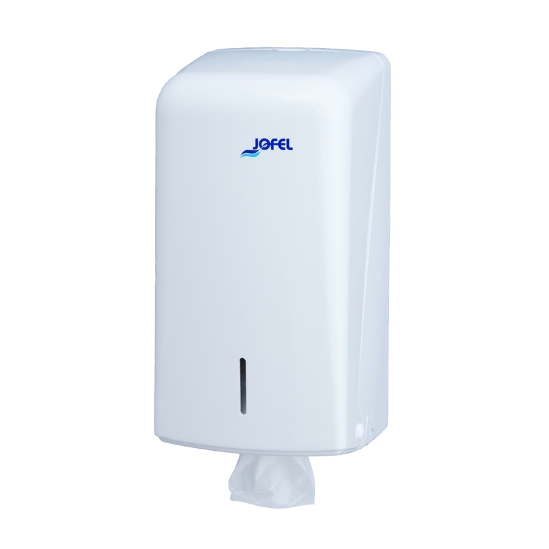 Toilettenpapier-Einzelblatt-Spender für 450 Blatt | weiß 
