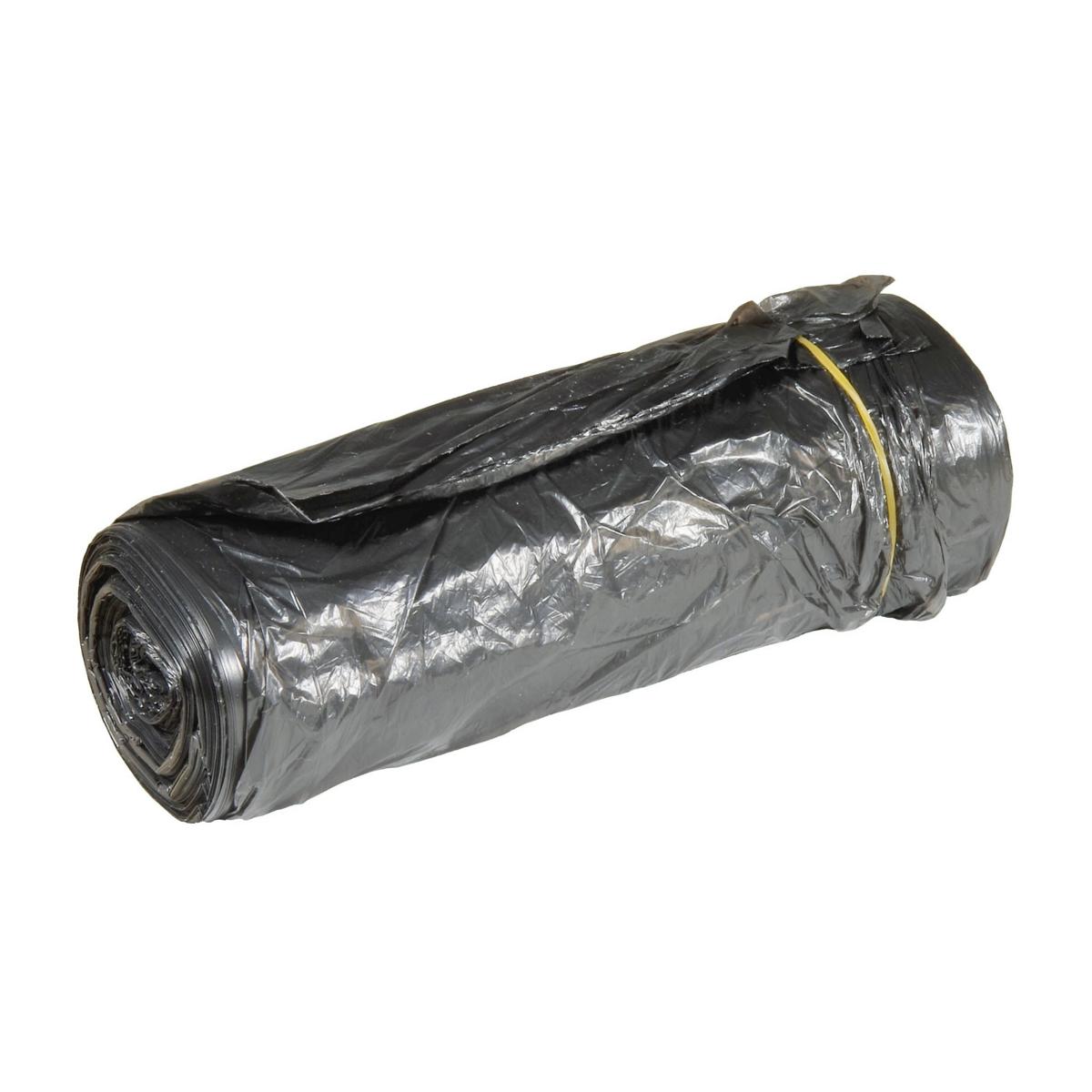 Müllbeutel  30 Liter, 5 µ, HDPE grau, 500 x 600 mm | 50 Stück/Rolle 