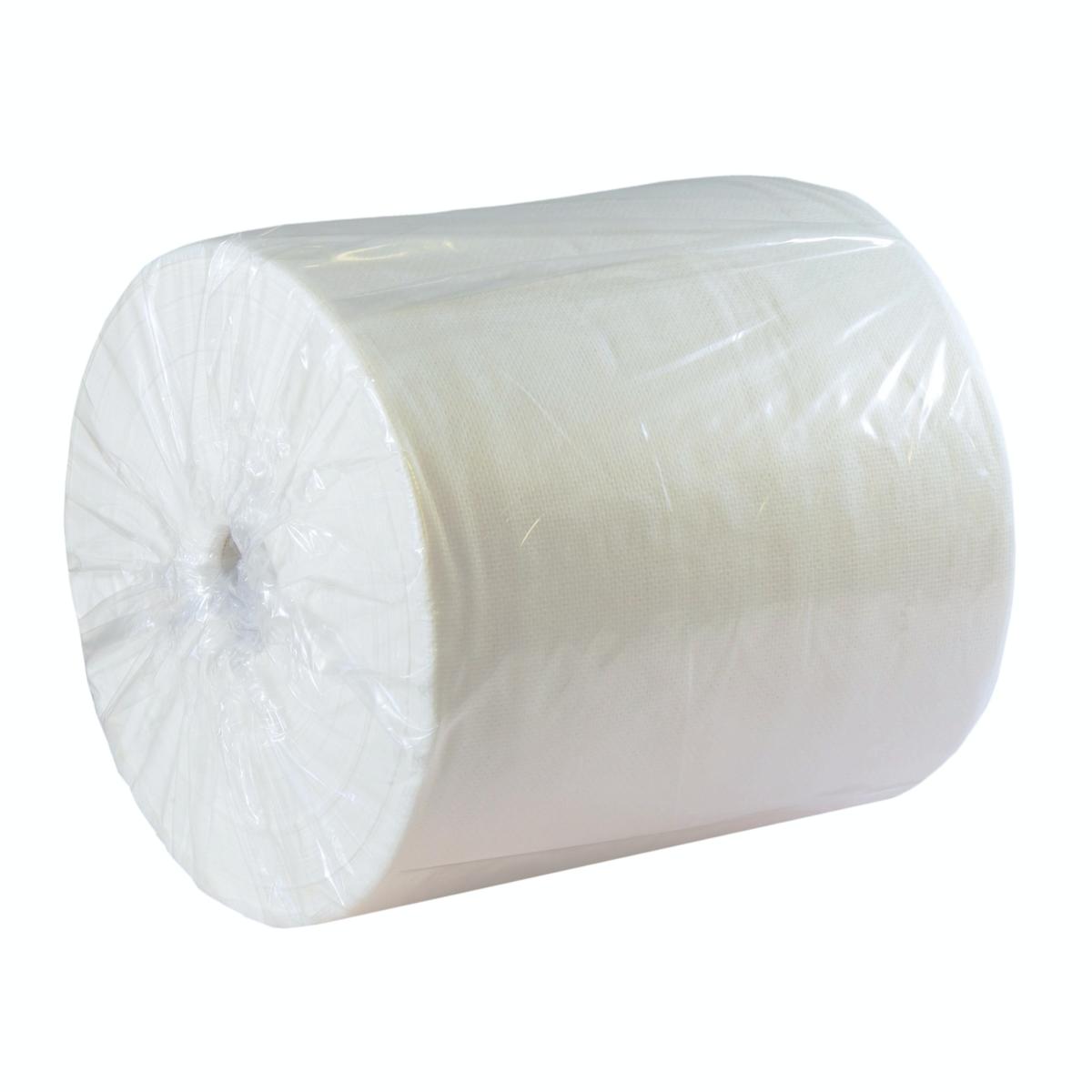 Putztuchrolle Poliertuch Vlies 70 g/m², weiß, lösungsmittelbeständig | 500 Blatt/Rolle 
