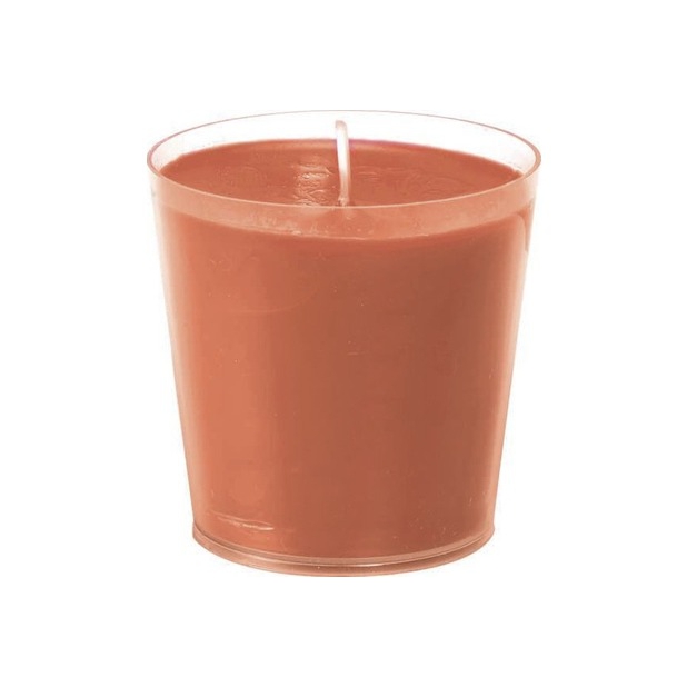 Kerze "Switch & Shine" Nachfüller für Kerzenhalter, 65 x 65 mm, 30 h Brenndauer | 12 Stück Mandarin 