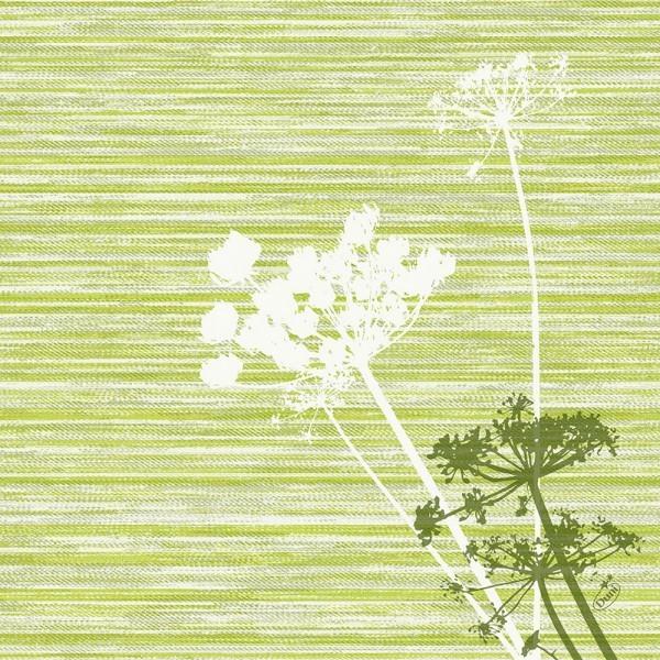 Dunilin Servietten 40 x 40 cm, 50 Stück/Pack | mit Motiv Achillea green 