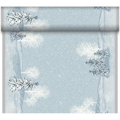 Dunicel Tischläufer 0,4 x 24 m | Tete-á-Tete Motiv Winter Mornings 
