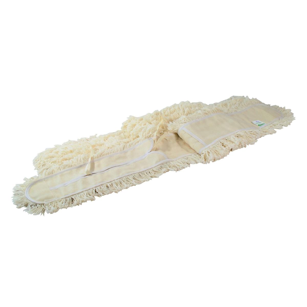 Feuchtwischmopp 130 cm mit Bändern und Tasche 
