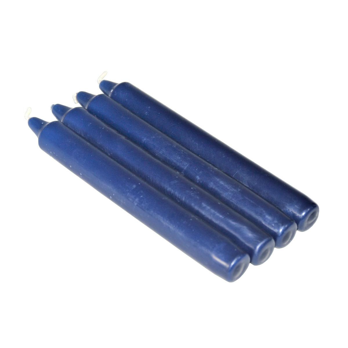 Tafelkerzen 175 x 21,5 mm, 4 Stück/Pack | blau 