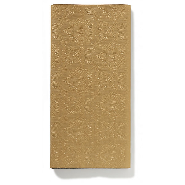 PAPER+DESIGN Tischläufer Tissue 3-lagig, 600 x 33 cm | Moments geprägt Ornament gold